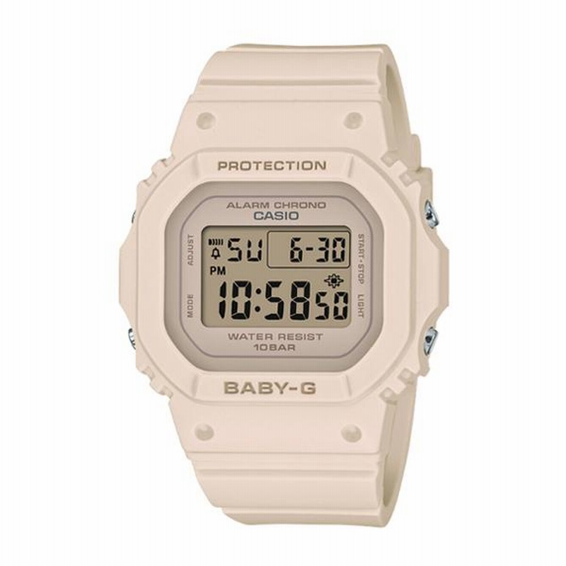 （かっぴーさん）BABY-G デジタル腕時計 ベージュ BABY-G ベビーG ベビージー スクエア カシオ CASIO デジタル