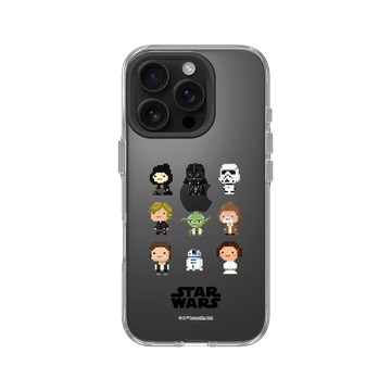 iPhone 16 Pro Clear 透明 - 迪士尼-星際大戰 Star Wars - 星際大戰 – Q版角色混合
