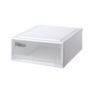 【日本天馬】Fits 正方45寬單層抽屜箱(透窗)-高20CM-3入