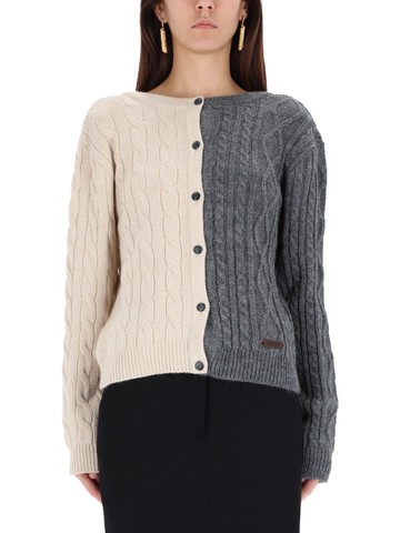 moschino two-tone cardigan