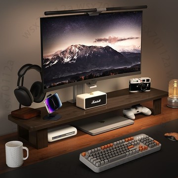 電腦架顯示器擡高支架筆記本底座顯示屏收納架辦公桌麵置物架EZFAUGT01