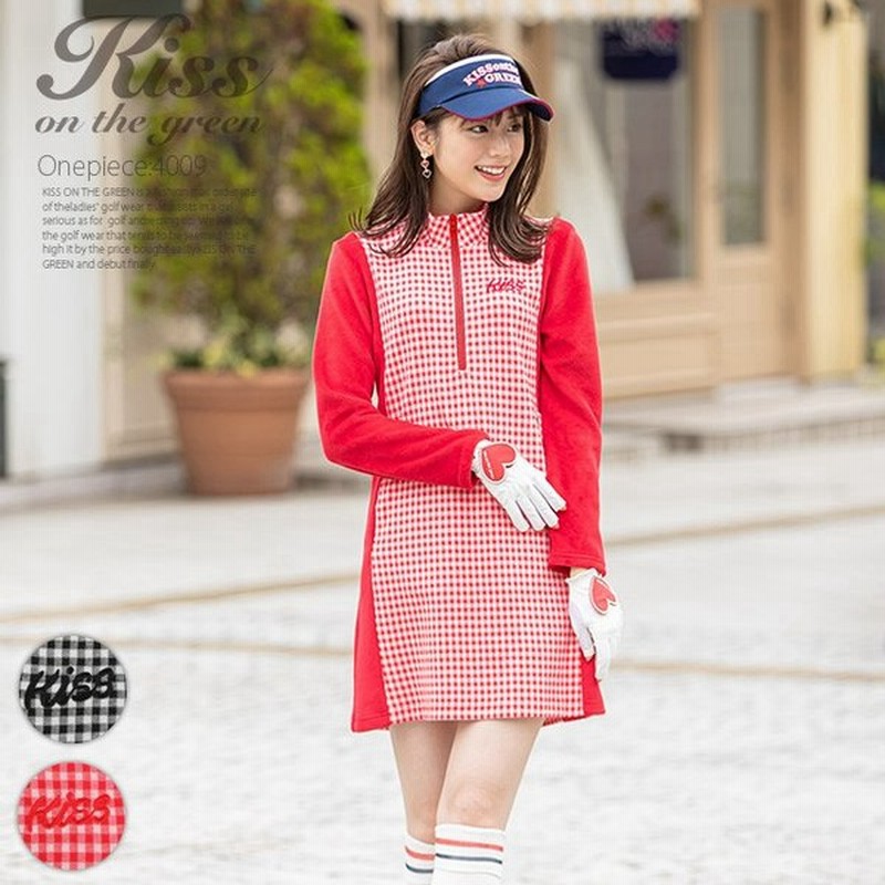 ゴルフウェア レディース ゴルフ ワンピース 裏起毛ギンガムチェック柄フロントジップアップワンピース ゴルフウェア かわいい おしゃれ チェック 通販 Lineポイント最大0 5 Get Lineショッピング