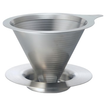 HARIO V60 免濾紙02金屬濾杯 DMD-02-HSV 1-4杯  1個