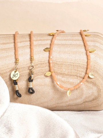 澳洲Sunny Cords 閃閃發光的粉紅FREDDY 帽鍊|眼鏡鍊|口罩鍊