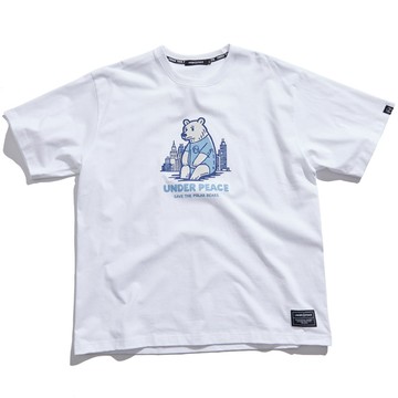 UNDER PEACE 24SS POLAR BEAR / TEE 北極熊 短T (白色)