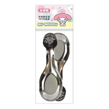 小禮堂 Sanrio 三麗鷗 美樂蒂 兒童不鏽鋼造型湯匙2入組 10.5cm
