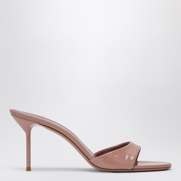 Lidia mule in antique pink patent leather
