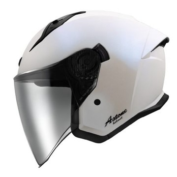 【2026年新品】Astone DJ18 素色 變色白藍 3/4罩安全帽