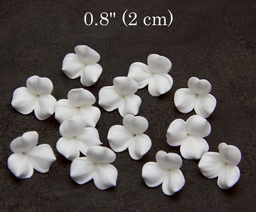 白花珠 2 厘米，用於製作珠寶的花珠粘土