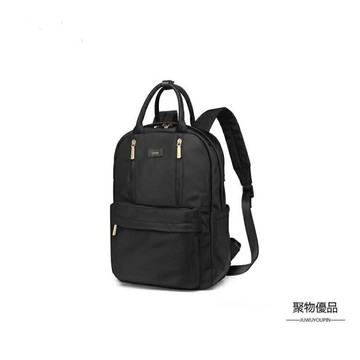 後背包女電腦背包牛津布商務輕便防潑水潮書包【聚物優品】