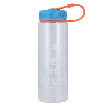 CHUMS Booby Bottle 600ml攜帶式冷水壺 透明/淺藍色-CH622124W111