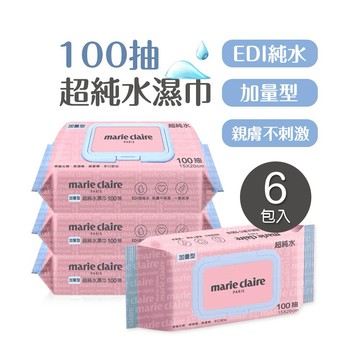 【ONEDER】美麗佳人純水加厚嬰兒濕巾(100抽x6包) MC-DR100x6