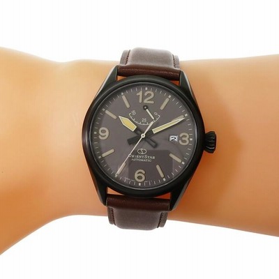 【美品】ORIENT オリエントスター パワーリザーブ ブラウン ORIENT/オリエント F6N4-UAE0 オリエントスター パワーリザーブ