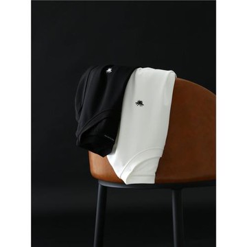 輕奢！精致小蜜蜂刺繡！外貿男裝秋冬季時尚休閑舒適圓領長袖T恤