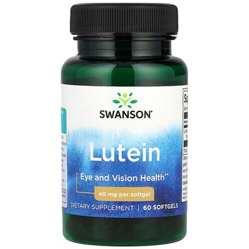 Swanson Vitamins, 葉黃素，40 毫克，60 粒軟凝膠