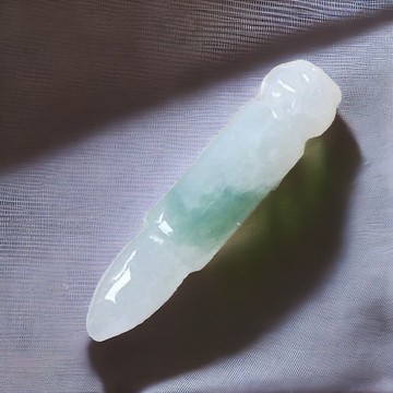 【考試順利】冰飄花翡翠文昌筆項鍊 | 天然緬甸玉A貨翡翠 | 送禮