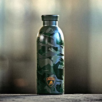 24Bottles x 藍寶堅尼 不鏽鋼雙層保溫瓶 500ml / 限量聯名款 森林迷彩