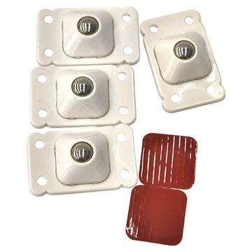 MIKA HOUSE 橘之屋 黏貼式萬用滾輪 4入組 PP塑料+鋼珠  直徑4.5 x 2.8cm  3組