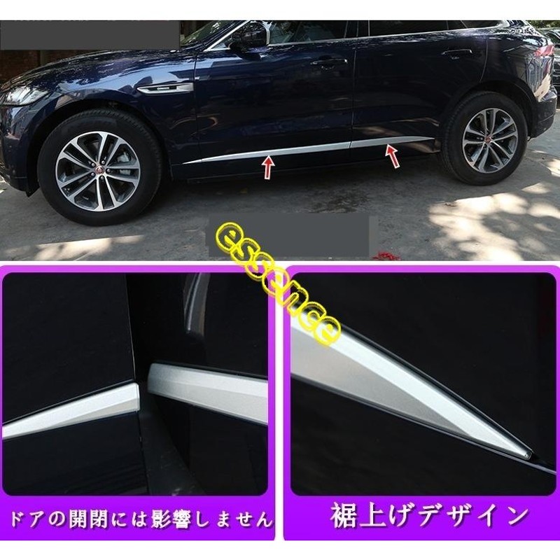 ボディトリム ジャガー・Fペイス (F-Pace) 用 サイド スカート ドア