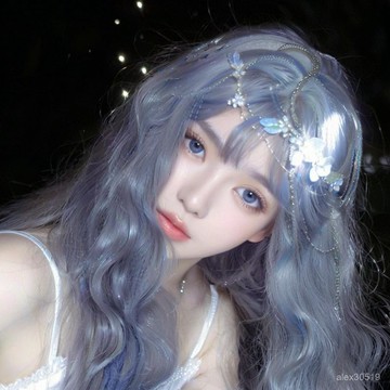 羊毛小捲假毛女長髮Lolita時尚自然微捲日常錶演拍照寫真全頭套式