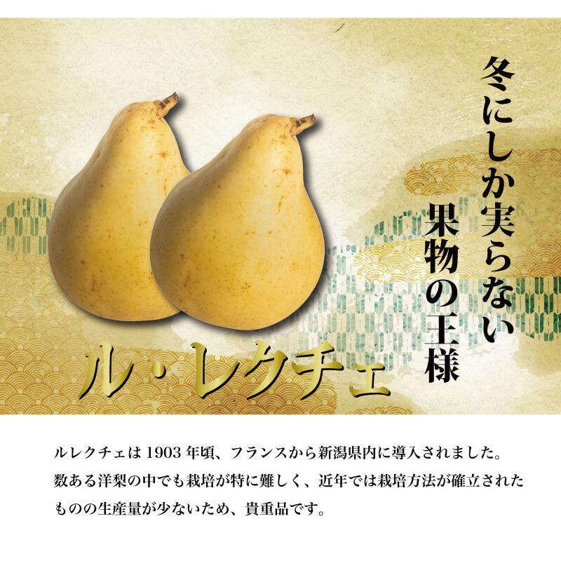 ＜予約受付中＞ ルレクチェ 2kg（5〜6玉） 洋梨 洋ナシ 新潟県産 お歳暮 冬ギフト 送料無料 熨斗対応