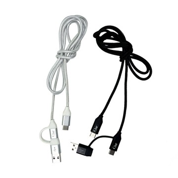 o-one 100W 二合一傳輸充電線 TypeC to TypeC+USB 編織充電線 快速充電 晶片保護