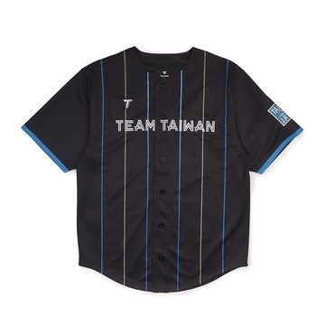 Fanatics x Team Taiwan 台日之星條紋棒球衣｜黑