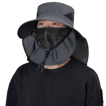 漁夫帽UV遮陽防曬帽男士夏季防紫外線登山釣魚帽網面內里舒適透氣