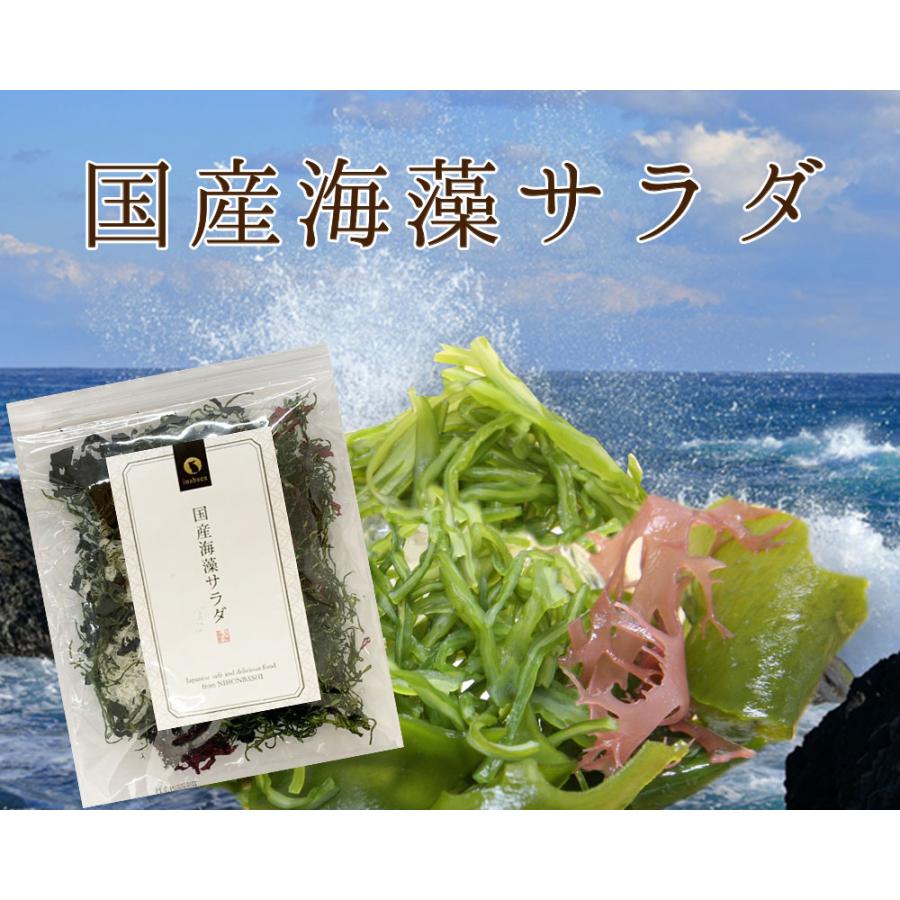 海藻サラダ 国産 50g 2袋セット メール便 送料無料 三陸産わかめ 茎わかめ わかめ 赤とさか 白とさか 国産 ダイエット 無添加 一人暮らし 時短 調理 食品 惣菜