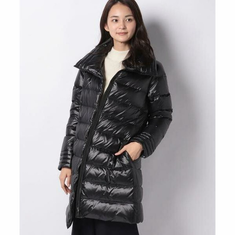 Lelian レリアン ダウンコート ブラック M Aライン Lelian レリアン ダウンコート ブラック M Aライン