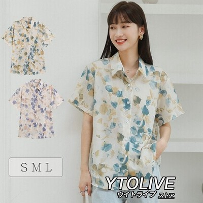 アロハシャツ レディース 半袖 シャツ カジュアルシャツ トップス 柄 春 夏 レーヨン アロハ 開 通販 Lineポイント最大get Lineショッピング