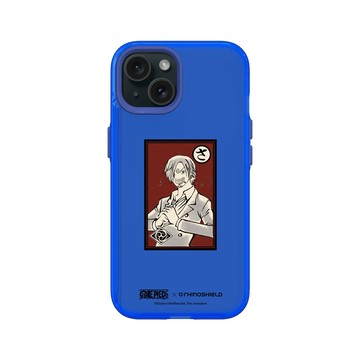 iPhone 15 Clear 激光藍 - 航海王 One Piece - 角色畫框系列-香吉士