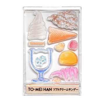 TO-MEI HAN 霜淇淋水晶印章 霜淇淋聖代印章