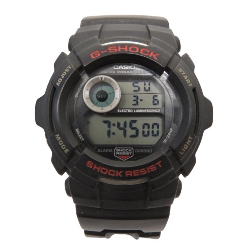 値下げ】CASIO G-SHOCK G-2000-1JF 腕時計 ブラック (フレスポ東大阪店