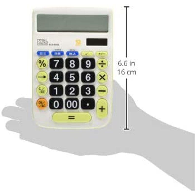 ナカバヤシ 電卓 12桁 大型キー M 税計算機能付 ECD-8502G