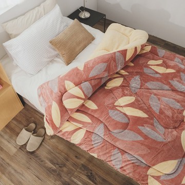 絲薇諾 秋橙 MIT法蘭羊羔絨暖暖被-150×200cm