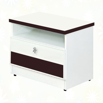 文創集 南亞塑鋼 雪莉多彩1.6尺單抽單格床頭櫃(六色可選)-48x42.8x45cm免組