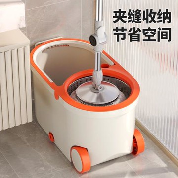 開心媽媽雙驅動旋轉拖把一整套拖布學生宿舍干濕分離甩桶瓷磚耐用
