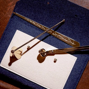 香薰蠟燭滅燭工具套裝滅燭器罩燭心剪刀鉤子充電點火器滅燭三件套