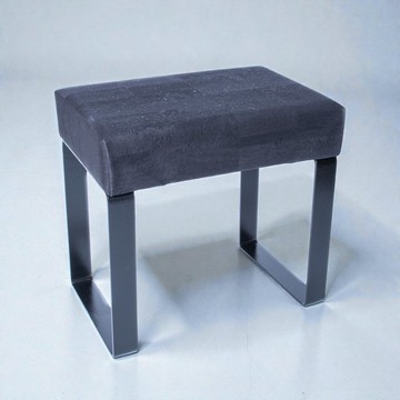 軟木皮革腳凳 (黑色)