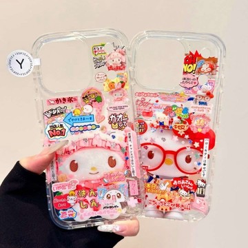 可愛美樂蒂KT適用蘋果17promax手機殼iPhone16防摔13手提14卡通15
