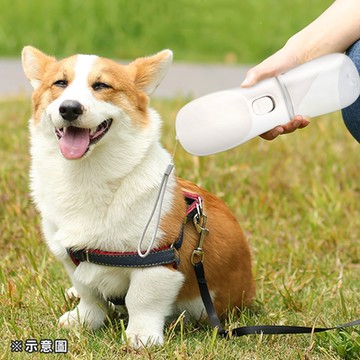 毛孩外出必備-O Pretty 歐沛媞 Petsall 白色/粉色寵物外出飲水瓶300ml-兩色可選  贈毛孩時尚造型眼鏡