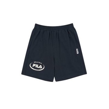 FILA KIDS 童針織短褲-丈青 1SHA-4403-NV