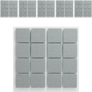 Allday Lab 防噪音毛氈保護貼 方形 灰色  1個  小型