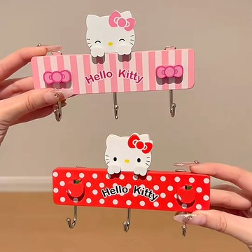 Kitty掛鉤🎀 卡通强力粘鉤免打孔 門後掛鉤 浴室掛鉤 廚房壁貼 無痕掛鉤 牆壁掛鉤 免釘掛勾 擦手巾掛鉤 可愛挂鈎