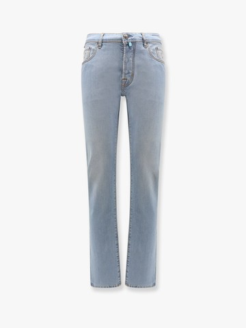 Bard stretch cotton jeans with iconic handkerchief - JACOB COHEN - gender_Man