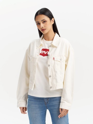 Levis 女款 輕磅牛仔外套 / 輕磅丹寧 / 牛奶白 熱賣單品