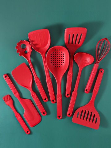 onlycook 家用硅膠廚具鍋鏟套裝不粘鍋專用廚房用品鏟子湯勺漏勺