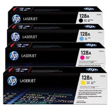 【超殺組合價】HP 128A CE320A/CE321A/CE322A/CE323A 原廠碳粉匣一黑三彩特惠組