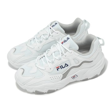 [ACS] Fila 慢跑鞋 Box Type 女鞋 白 灰 拼接 緩衝 低筒 老爹鞋 斐樂 5J341Y143